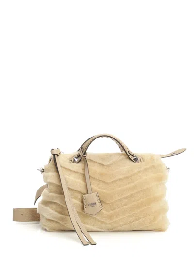 Fendi By The Way Selleria Handbags Beige In Yellow
