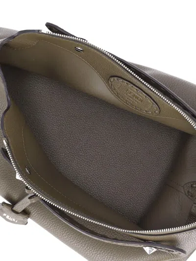 Fendi By The Way Selleria Large Bag In Wood+palladio