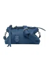 Fendi Blue Selleria Bag With 192 Hand-sewn Topstitches In Blue