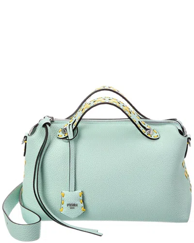 Fendi By The Way Selleria Medium Leather Shoulder Bag In Green