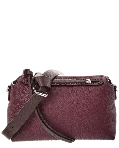 Fendi By The Way Selleria Medium Leather Shoulder Bag In Burgundy