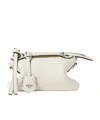 Fendi By The Way Selleria Mini Boston Bag In White