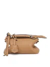 Fendi Cappuccino-colored Selleria Mini-bag With 156 Hand-sewn Stitches In Brown