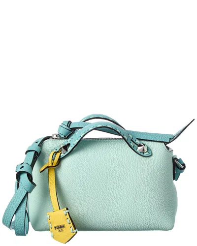 Fendi By The Way Selleria Mini Leather Satchel In Green