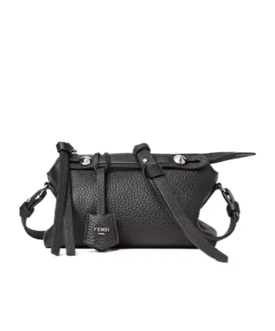 Fendi By The Way Soft Boston Shoulder Bag In Gray