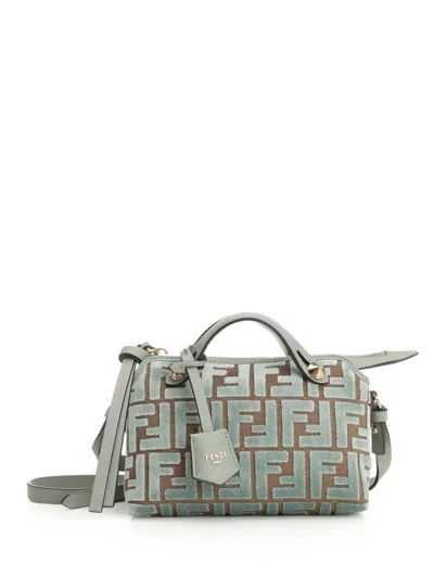 Fendi By The Way Soft Handbags Light Blue In Green