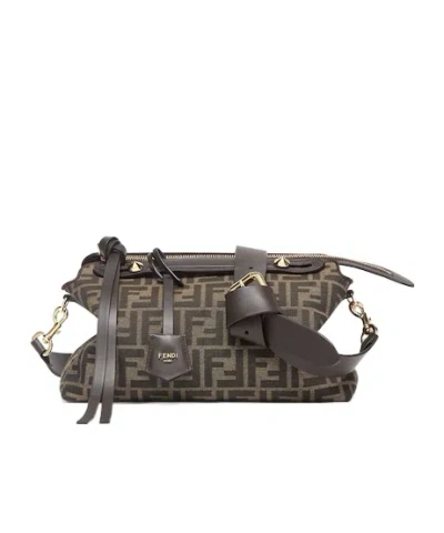 Fendi By The Way Soft Medium Shoulder Bag In Brown