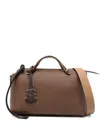 Fendi By The Way Soft Medium With Macro Top Stitching Bags In Brown