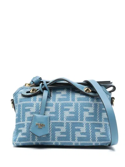 Fendi Women By The Way Mini Leather Handbag In Blue