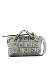 Fendi By The Way Soft Mini Ff Jacquard Velvet Mini-bag In Green