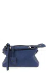 Fendi Soft Mini Cross-body Bag With Metal Studs In Blue