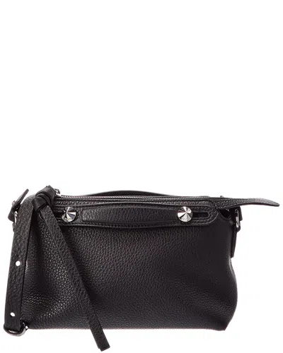 Fendi By The Way Soft Mini Leather Satchel In Black