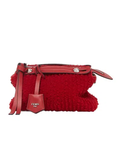 Fendi By The Way Soft Mini Shoulder Bag In Red