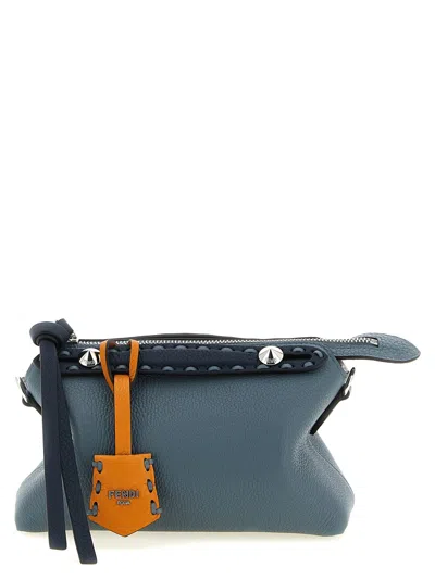 Fendi By The Way Soft Selleria Mini Handbag In Blue