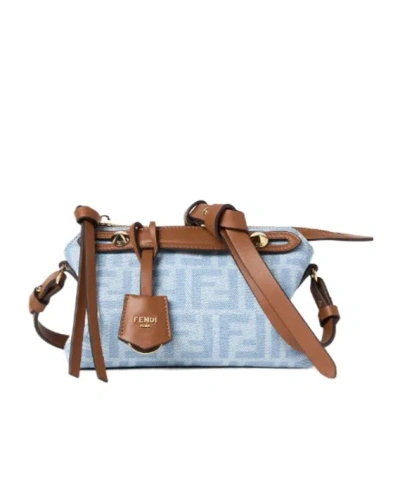 Fendi By The Way Soft Shoulder Bag In Blue