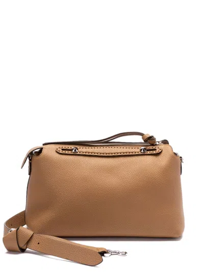 Fendi By The Way Medium Leather Shoulder Bag In Brown