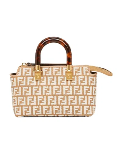 Fendi By The Way Tote Bag In Nude