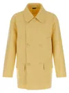 Fendi Caban Coat Coats And Trench Coats Yellow In Yellow