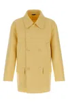 Fendi Caban Coat Coats And Trench Coats Yellow In Yellow
