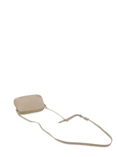 Pre-owned Fendi Calf Leather Shoulder Bag In Neutrals