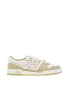 Fendi Leather Sneakers With Ff Lateral Logo In White