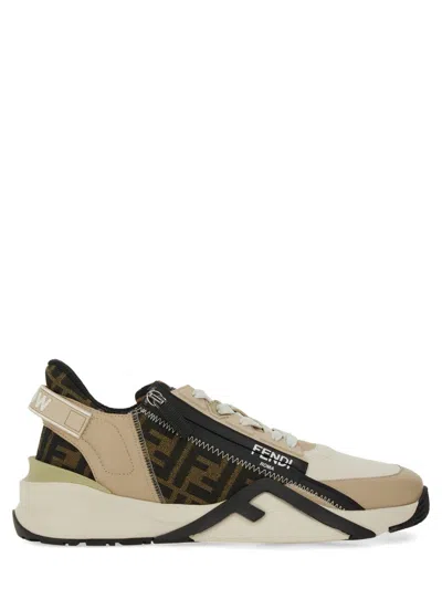 FENDI FENDI CALF LEATHER STYLISH SNEAKERS