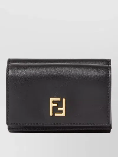 Fendi Calf Leather Trifold Wallet
