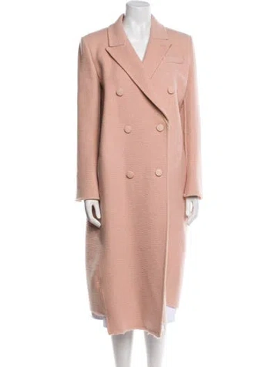 Pre-owned Fendi Camel Hair Fur Coat In Pink