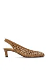 Fendi Scarpe Con Tacco In Pelle Cammello Donna In Camel