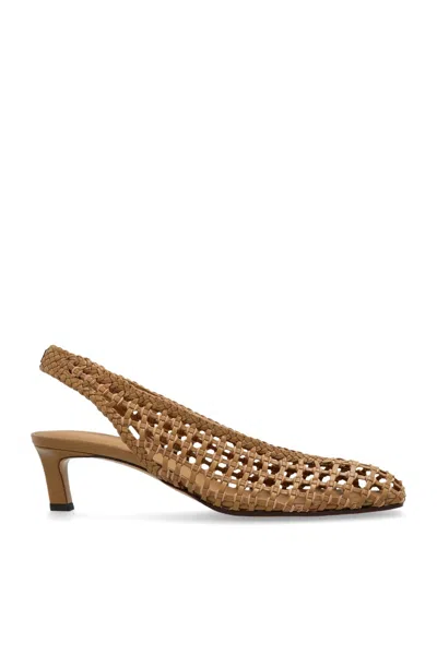 FENDI CAMEL LEATHER PUMPS