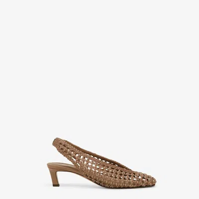 Fendi Camel Leather Pumps