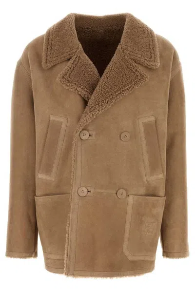 FENDI CAMEL SHEARLING JACKET