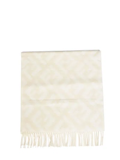 Fendi Camelia Scarf In Ivory