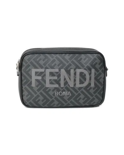 Fendi Camera Bag Ff Logomania - Black