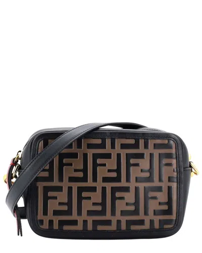 Fendi Camera Bag Zucca Embossed Leather Small (authentic Pre-loved) In Multi