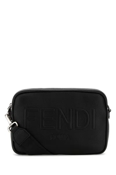 Fendi Camera Case Med Vit.cher  In Black