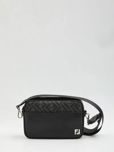 Fendi Adjustable Detachable Shoulder Strap Camera Case In Black