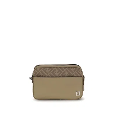 FENDI CAMERA CASE SQUARED FF SHOULDER BAG