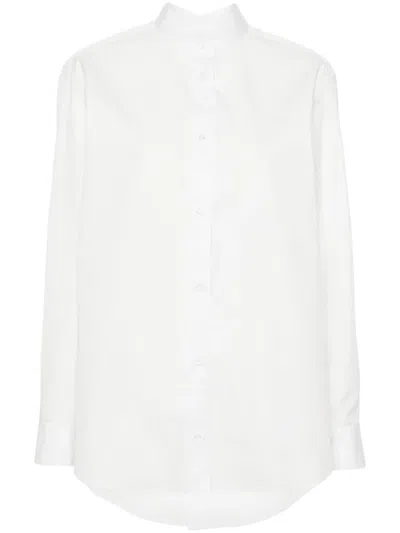 Fendi Camicia In Popeline Shirts White