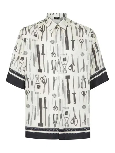 FENDI CAMISA - BLANCO