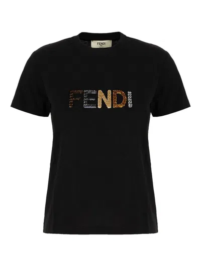 FENDI CAMISETA - NEGRO