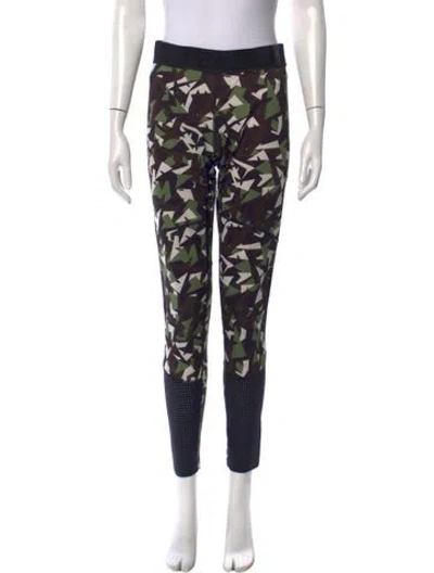 Pre-owned Fendi Camouflage Print Skinny Leg Pants In Multicolor
