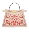 Fendi Canvas Bag With Coral Bandana Embroidery