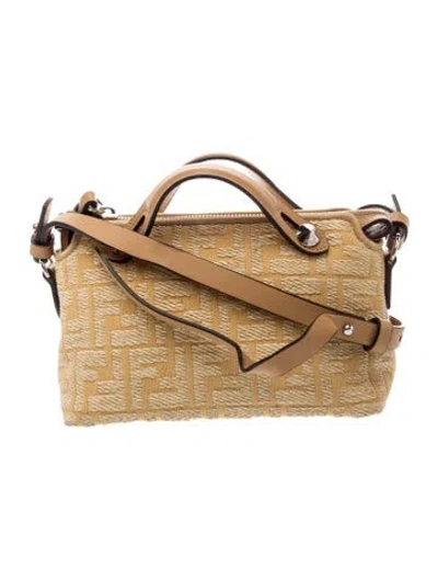 Pre-owned Fendi Canvas By The Way Medium Bag In Neutral