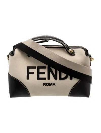 Pre-owned Fendi Canvas By The Way Medium In Neutrals