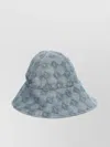 Fendi Canvas Hat With Ff Pattern And Wide Brim