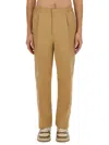 Fendi Trousers In Nude