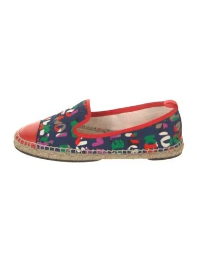 Pre-owned Fendi Canvas Printed Espadrilles In Multi
