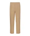 Fendi Canvas Straight-leg Trousers In Nude