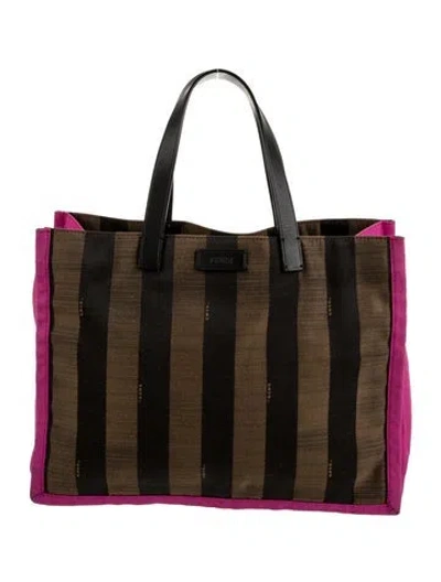 Pre-owned Fendi Canvas Tote In Multi